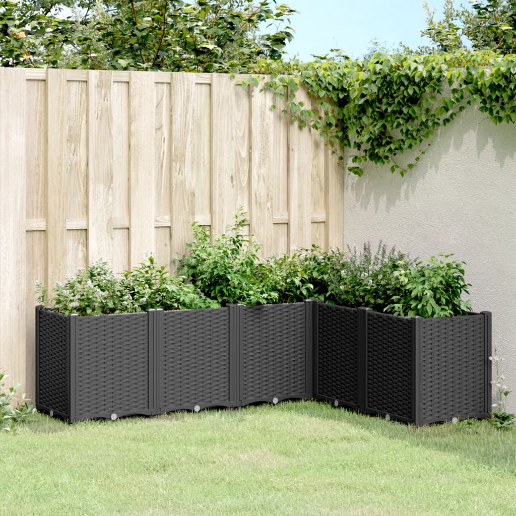 Plantekasse svart 160x120x53 cm PP