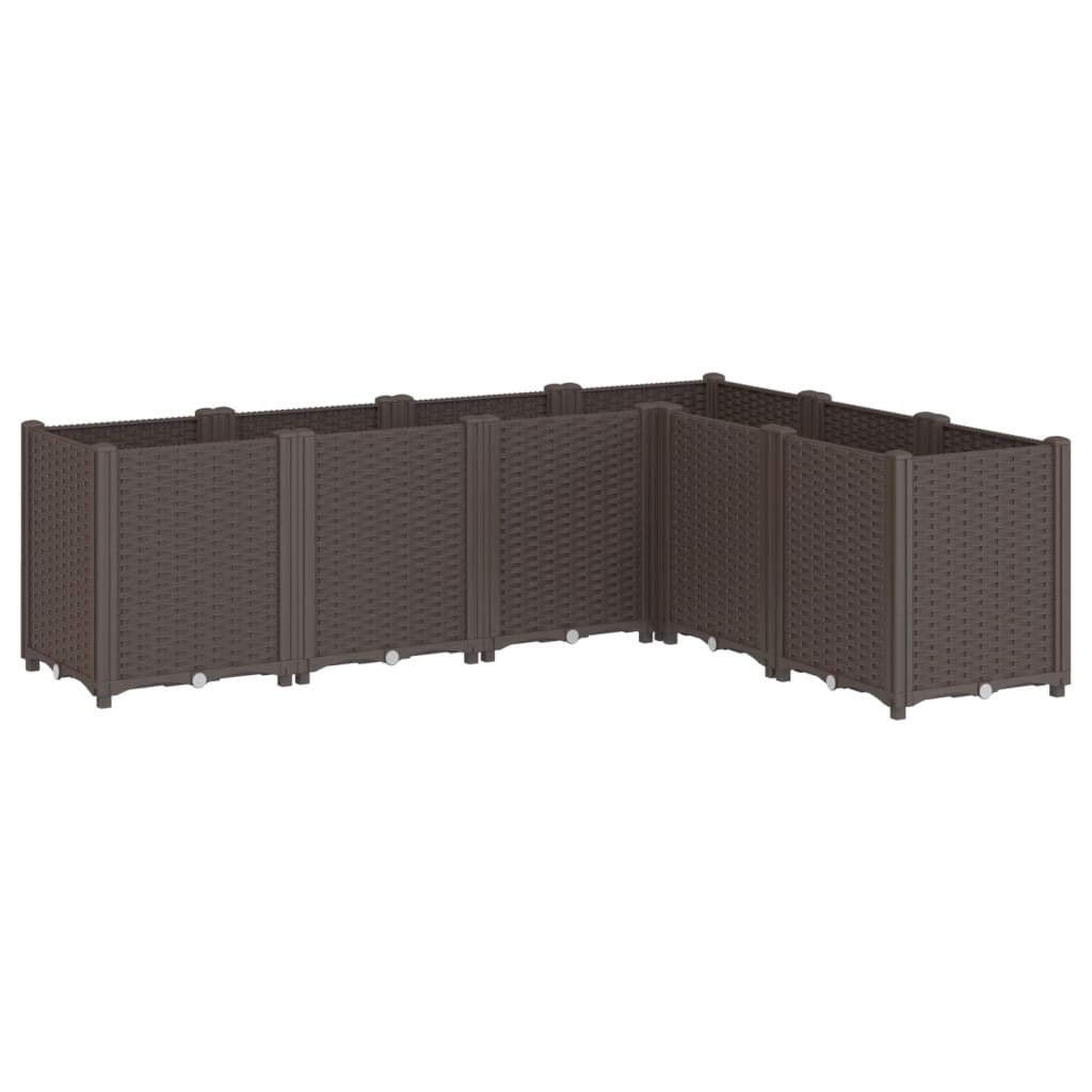 Plantekasse brun 160x120x53 cm PP