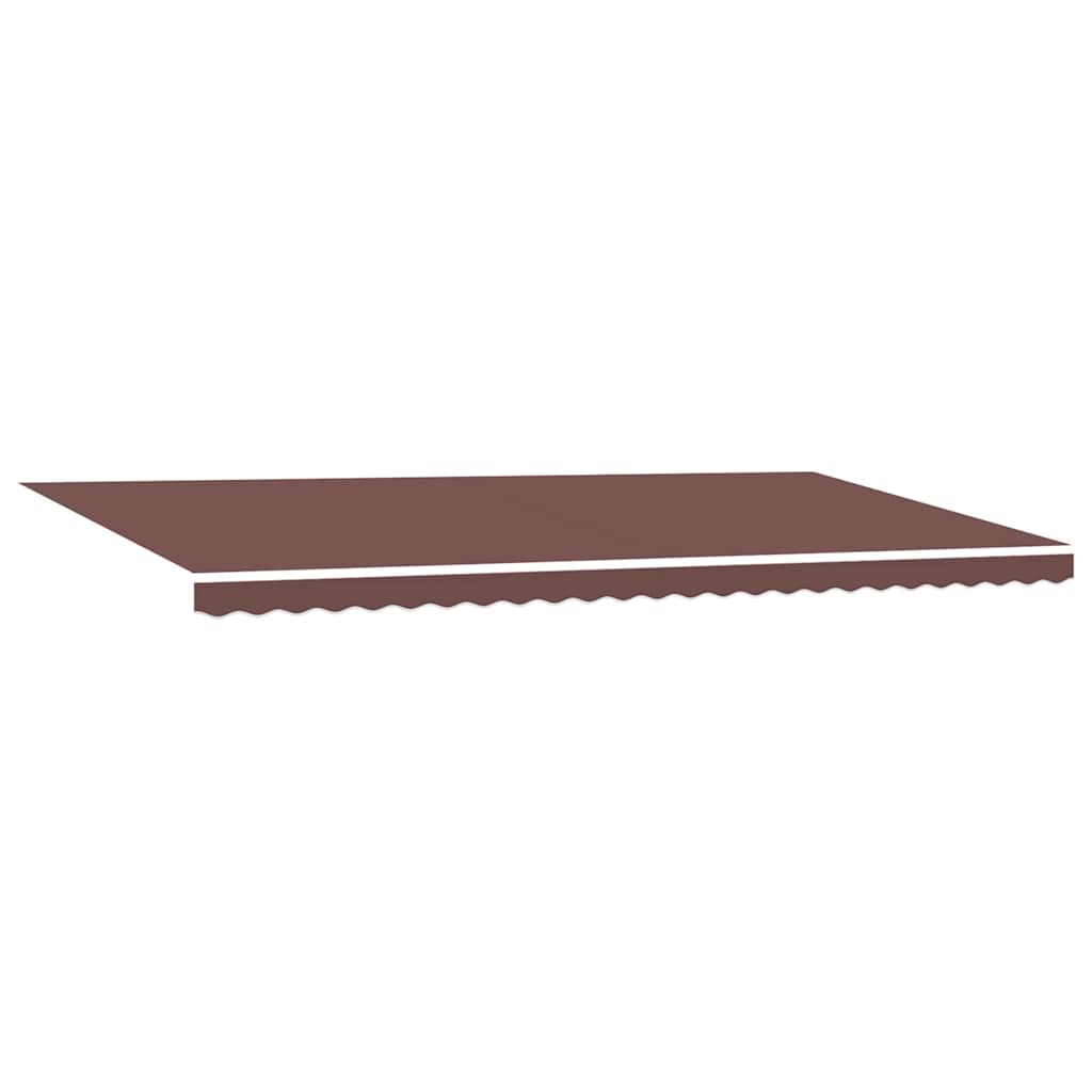 Manuell uttrekkbar markise med LED brun 600x300 cm