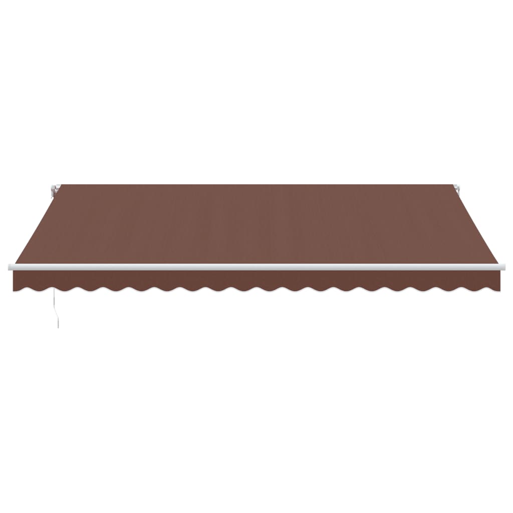 Automatisk uttrekkbar markise brun 450x350 cm
