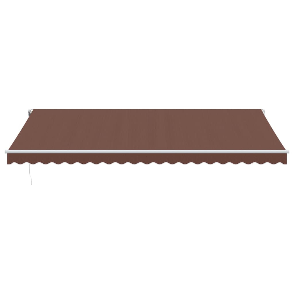 Automatisk uttrekkbar markise brun 500x350 cm