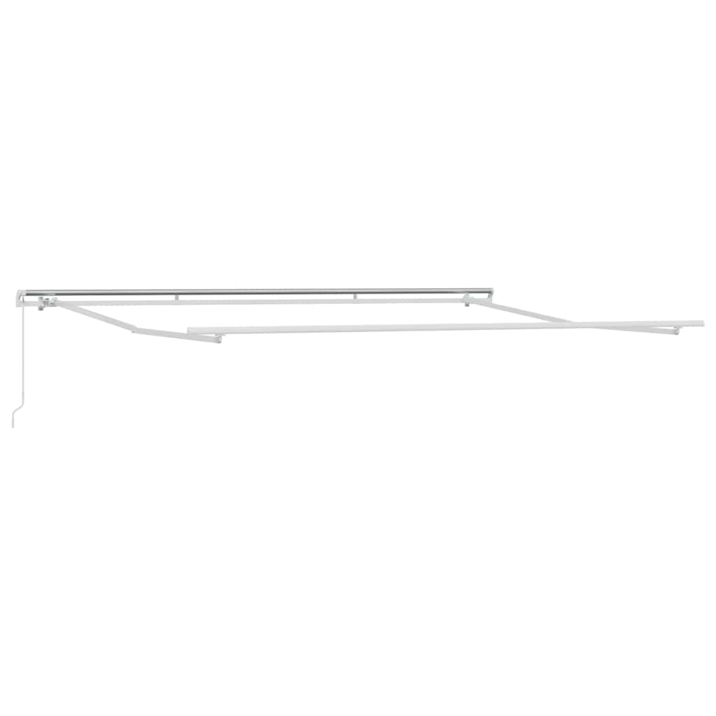 Manuell uttrekkbar markise brun 400x300 cm