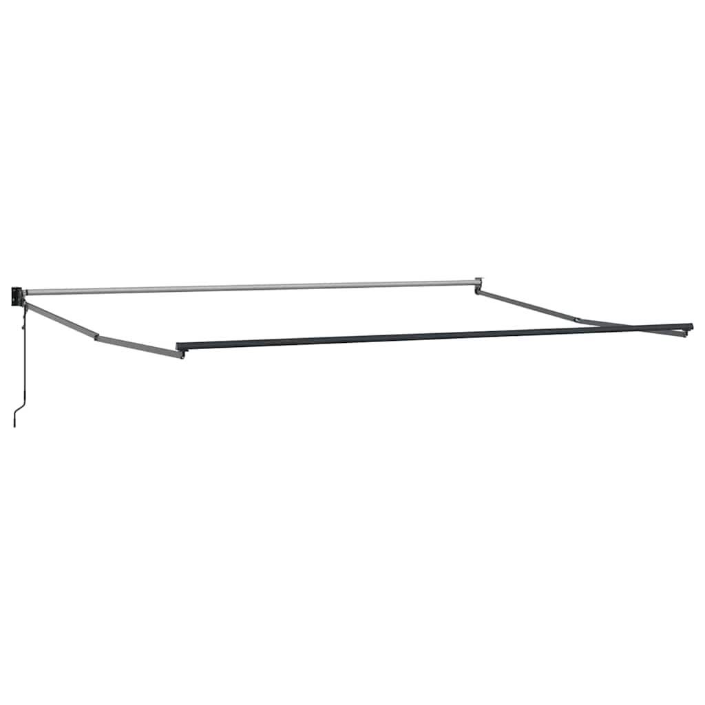 Automatisk uttrekkbar markise brun 450x300 cm