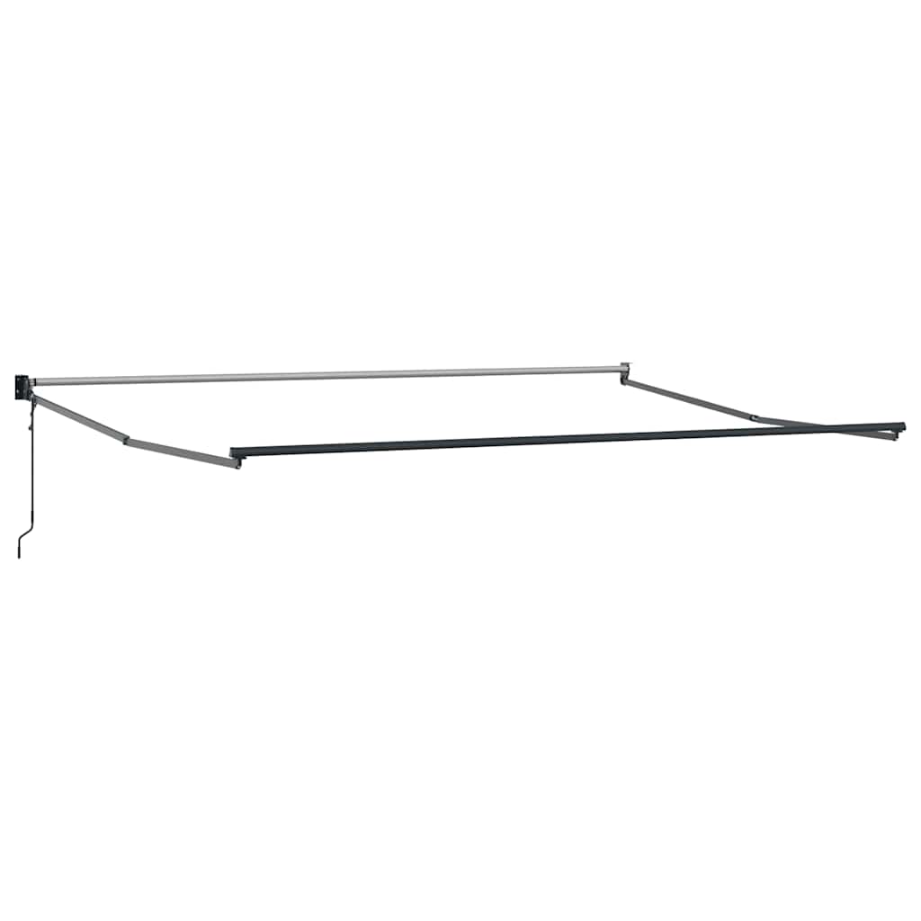 Automatisk uttrekkbar markise brun 500x300 cm