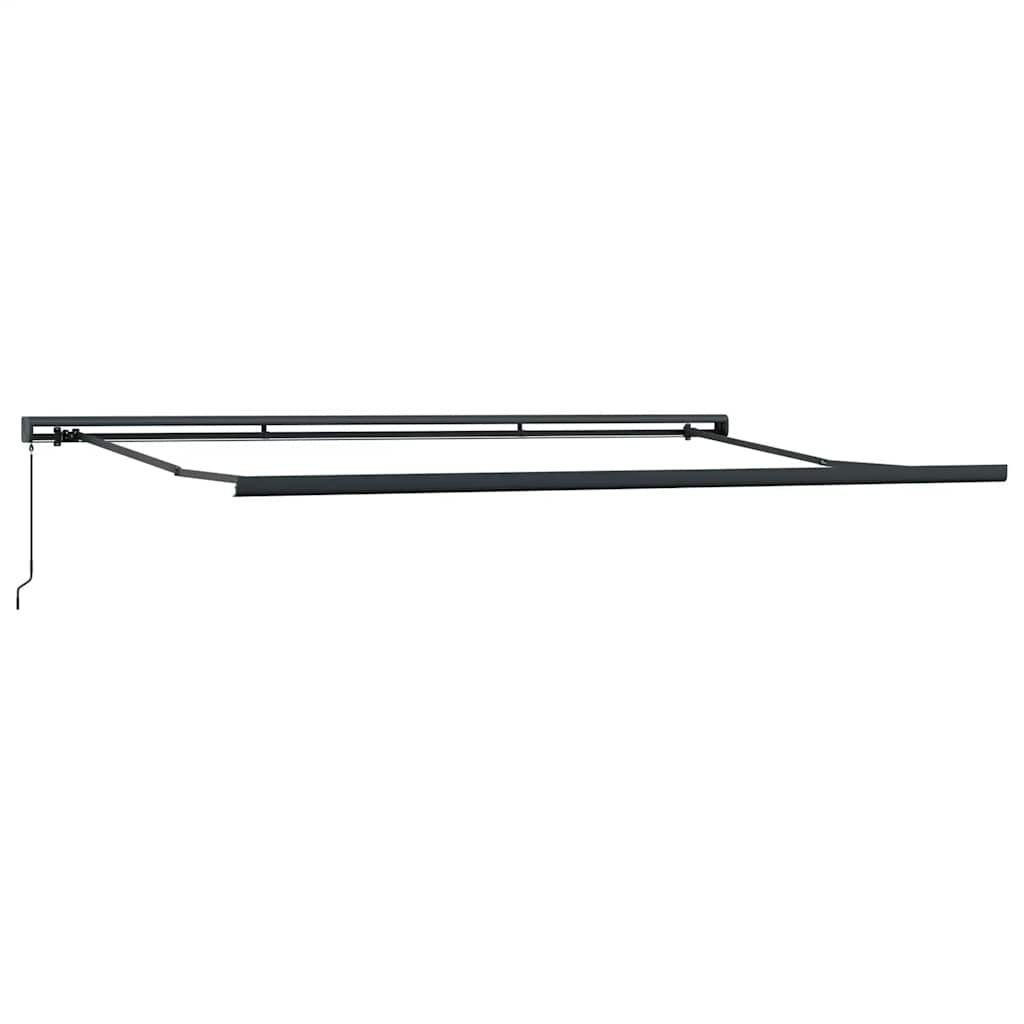 Manuell uttrekkbar markise brun 400x300 cm