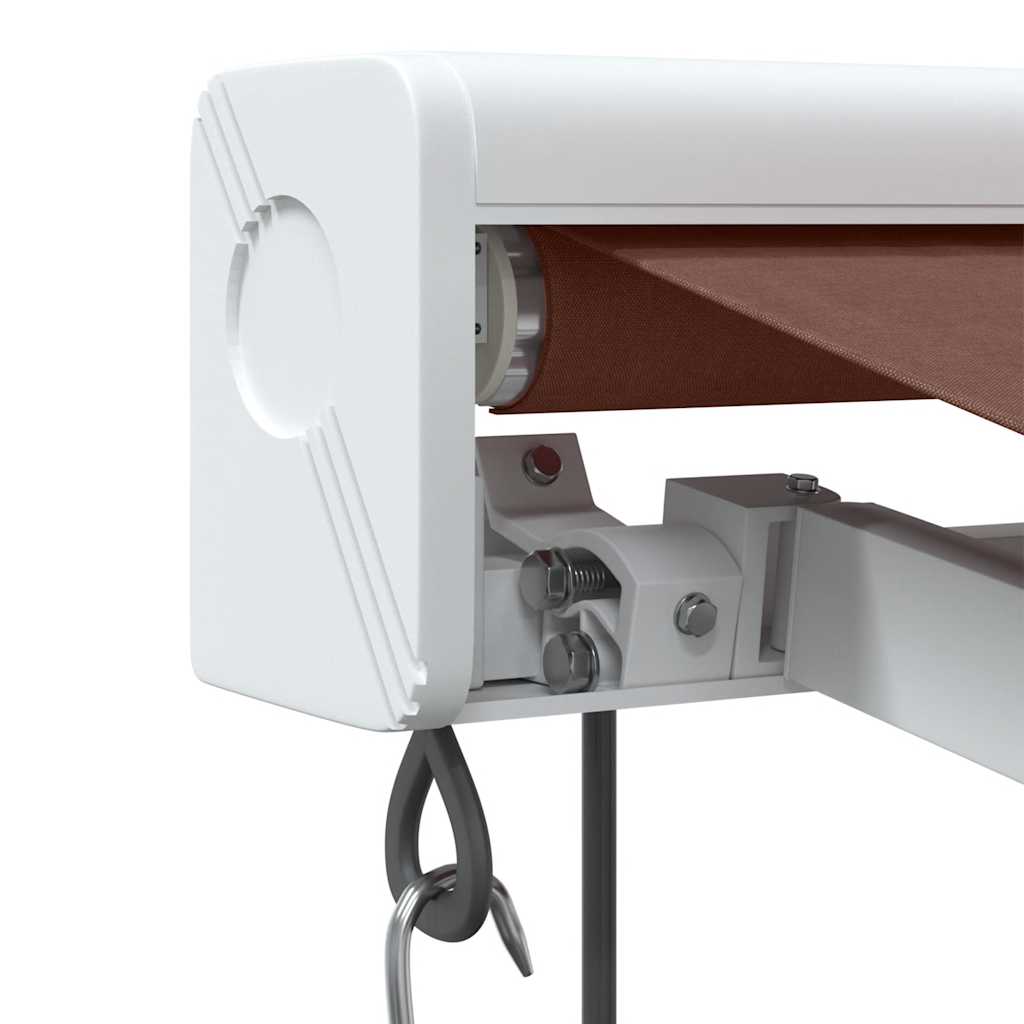 Automatisk uttrekkbar markise brun 350x250 cm