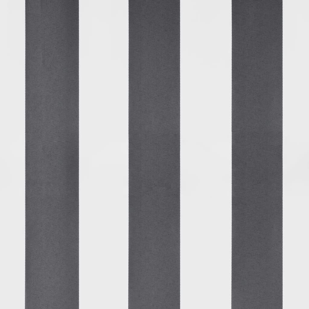 Manuell uttrekkbar markise med LED antrasitt og hvit 350x250 cm vidaXL