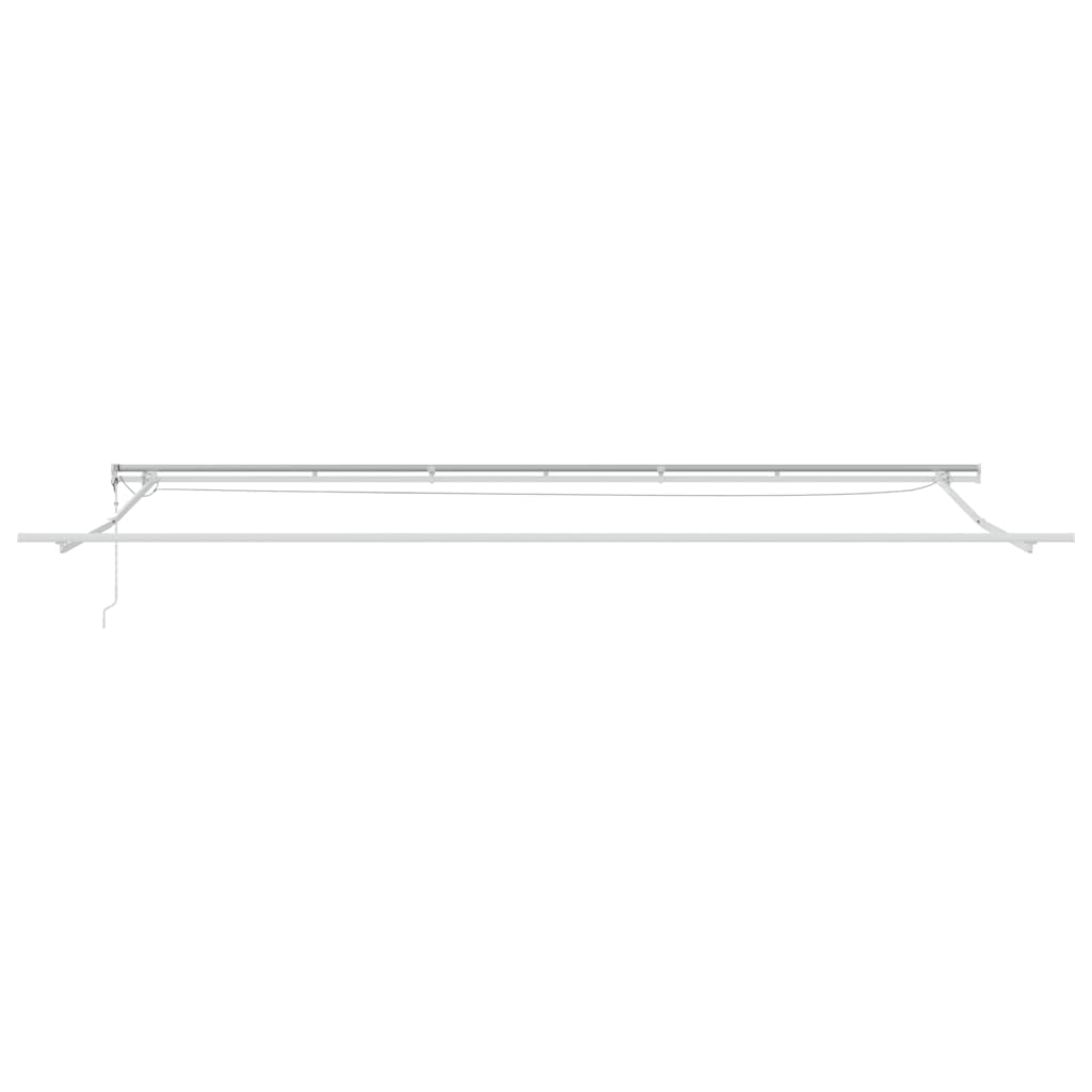 Automatisk uttrekkbar markise LED antrasitt og hvit 600x300 cm vidaXL