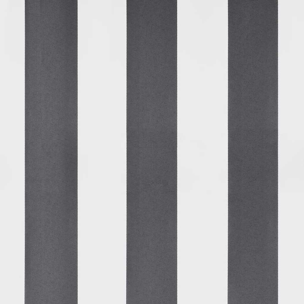 Manuell uttrekkbar markise antrasitt og hvit 350x250 cm vidaXL
