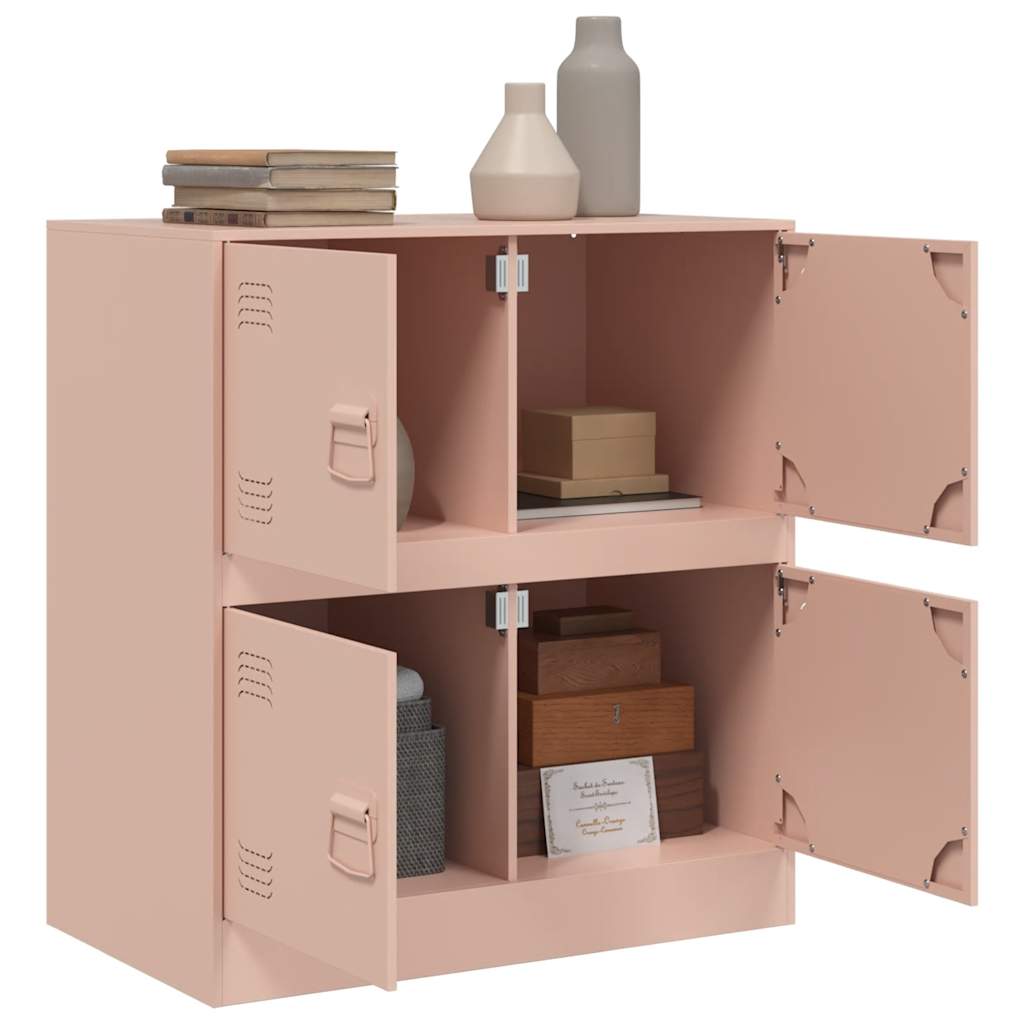 Skjenk rosa 67x39x73 cm stål