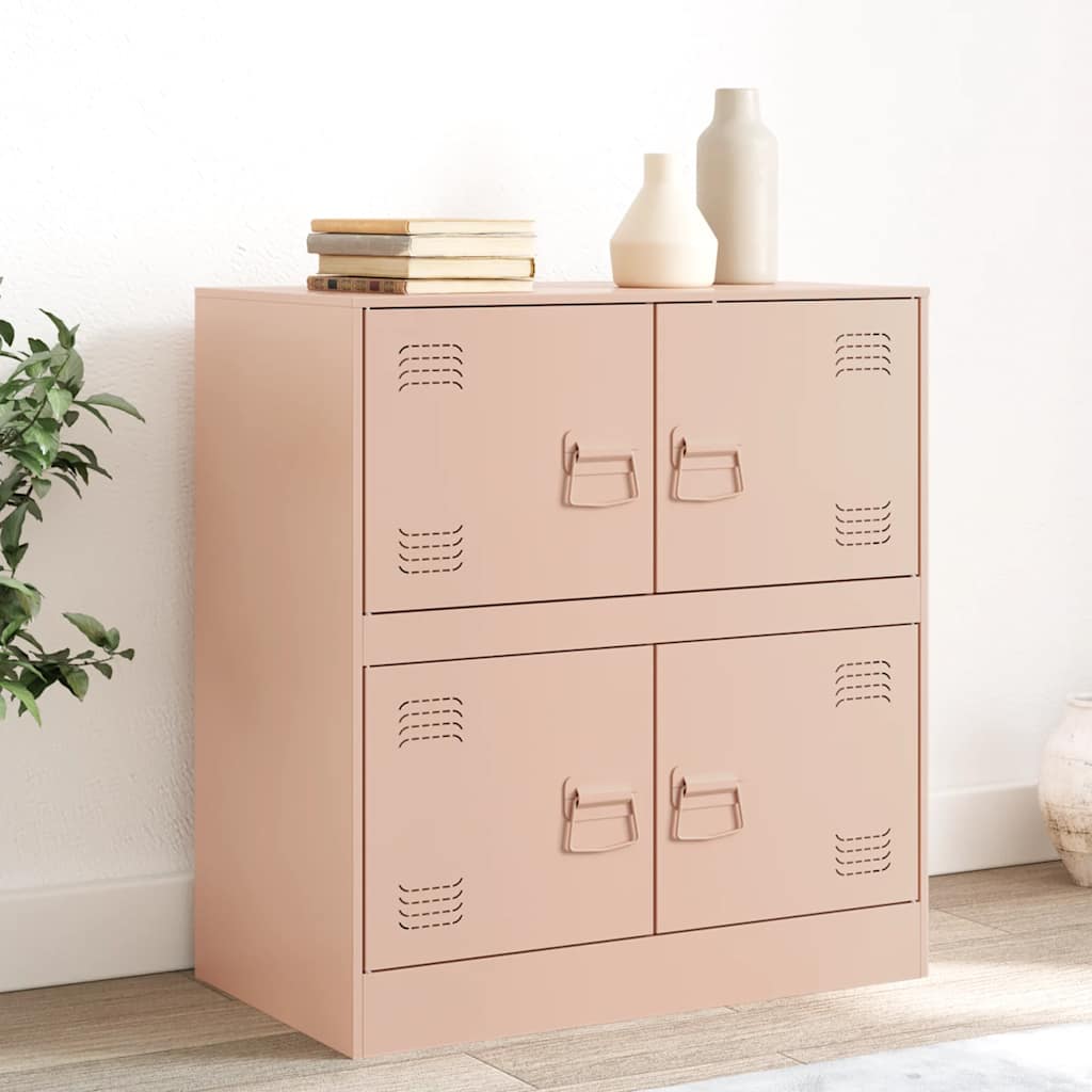 Skjenk rosa 67x39x73 cm stål