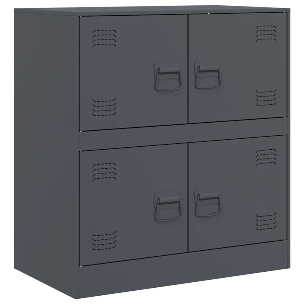 Skjenk antrasitt 67x39x73 cm stål