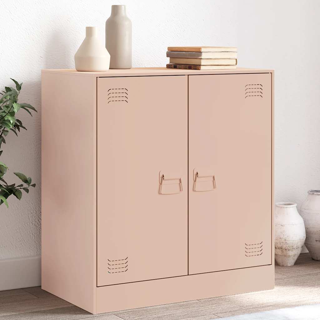 Skjenk rosa 67x39x73 cm stål