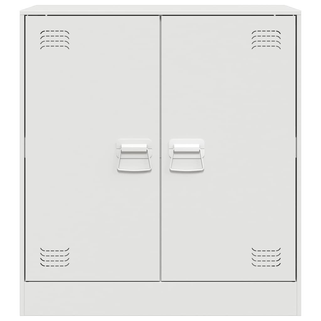 Skjenk hvit 67x39x73 cm stål