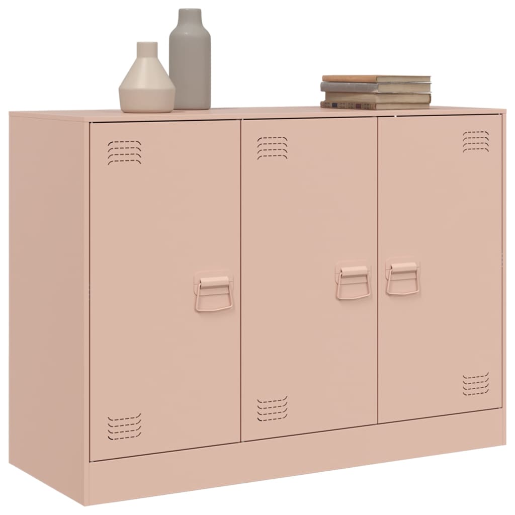 Skjenk rosa 99x39x73 cm stål