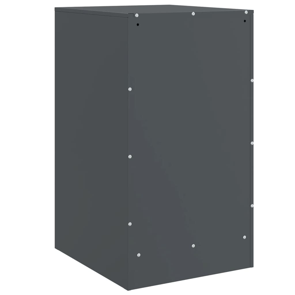 Nattbord 2 stk antrasitt 34,5x39x62 cm stål