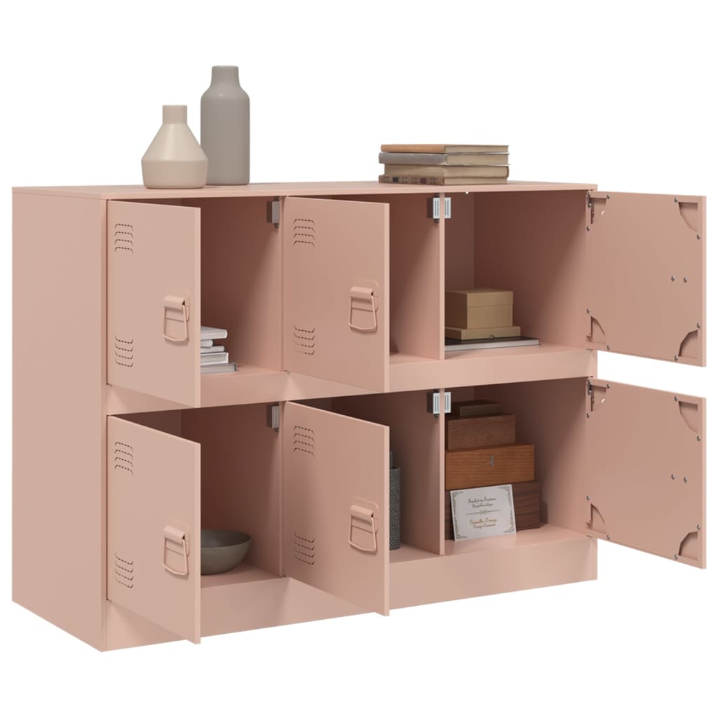 Skjenk rosa 99x39x73 cm stål