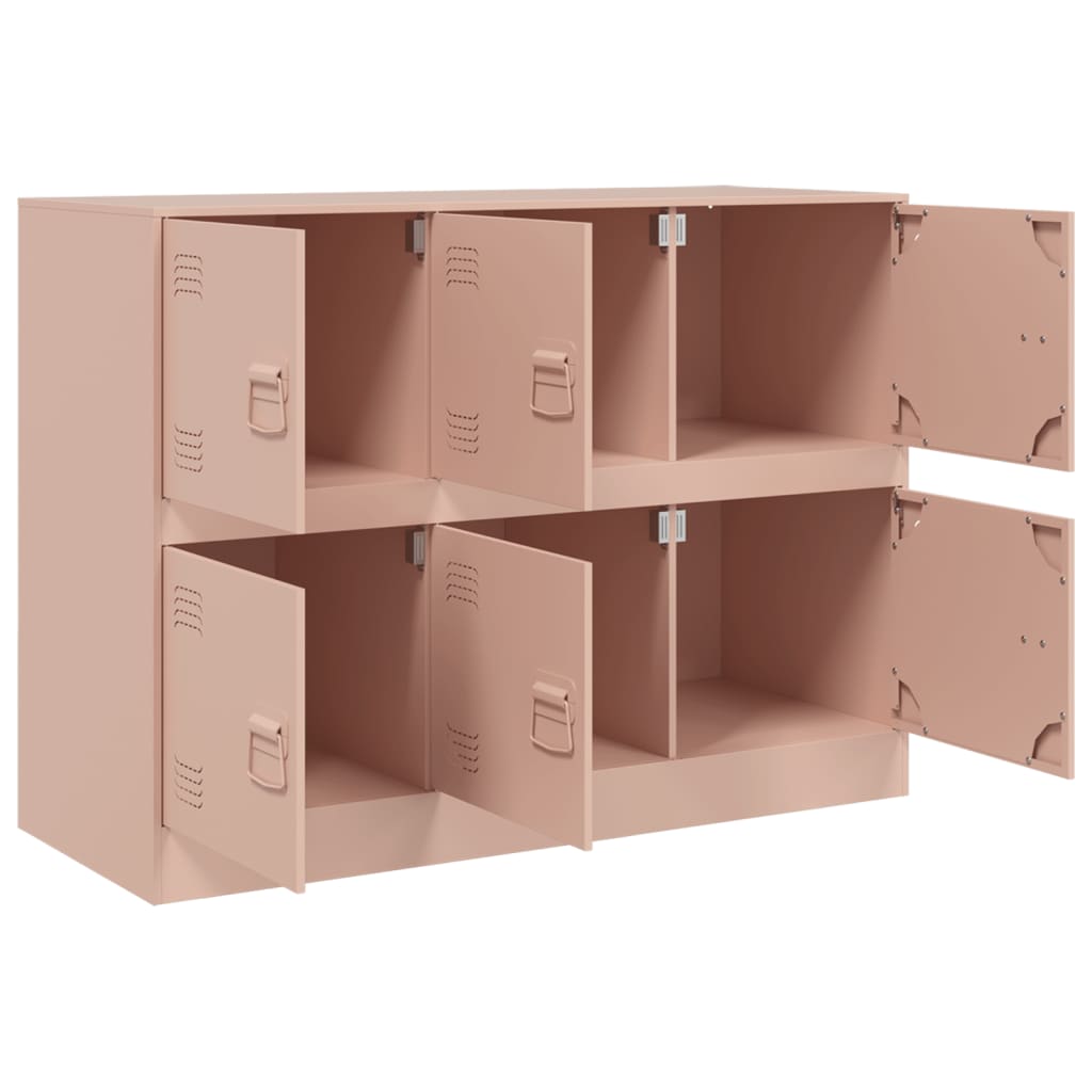Skjenk rosa 99x39x73 cm stål