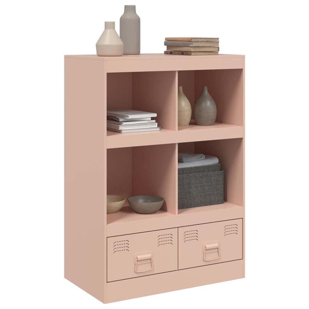 Highboard rosa 67x39x95 cm stål