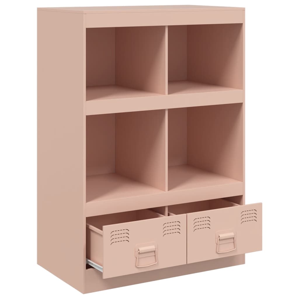 Highboard rosa 67x39x95 cm stål
