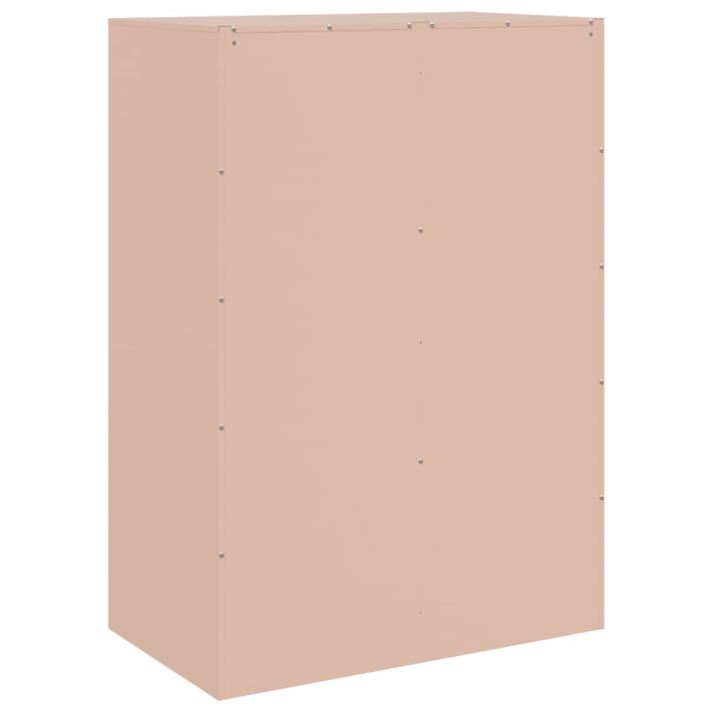 Highboard rosa 67x39x95 cm stål