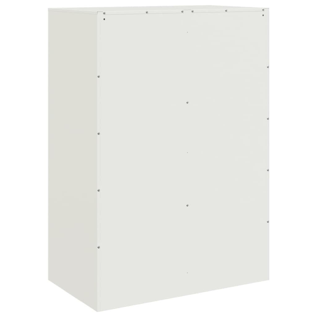 Highboard hvit 67x39x95 cm stål