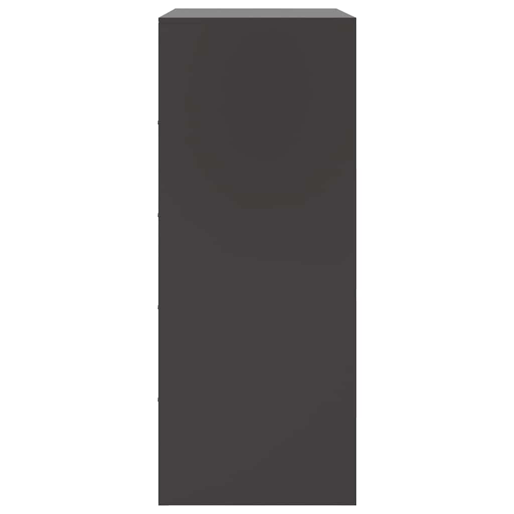 Highboard svart 67x39x95 cm stål vidaXL