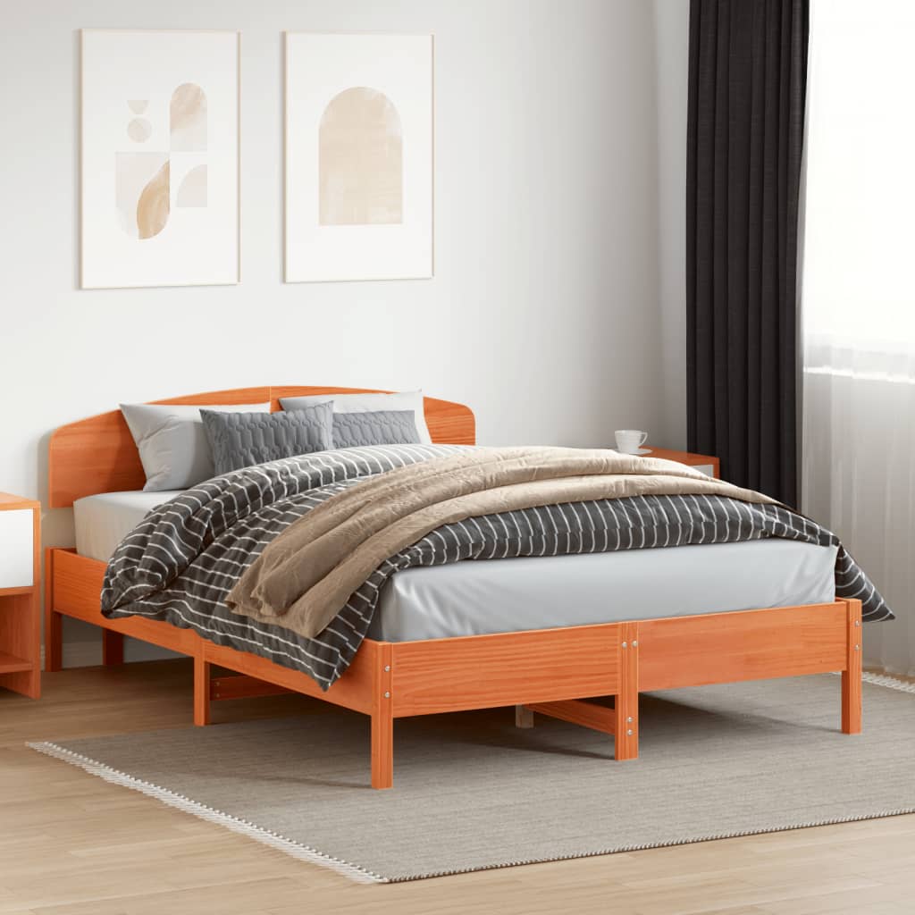 Hodegavl voksbrun 150 cm heltre furu