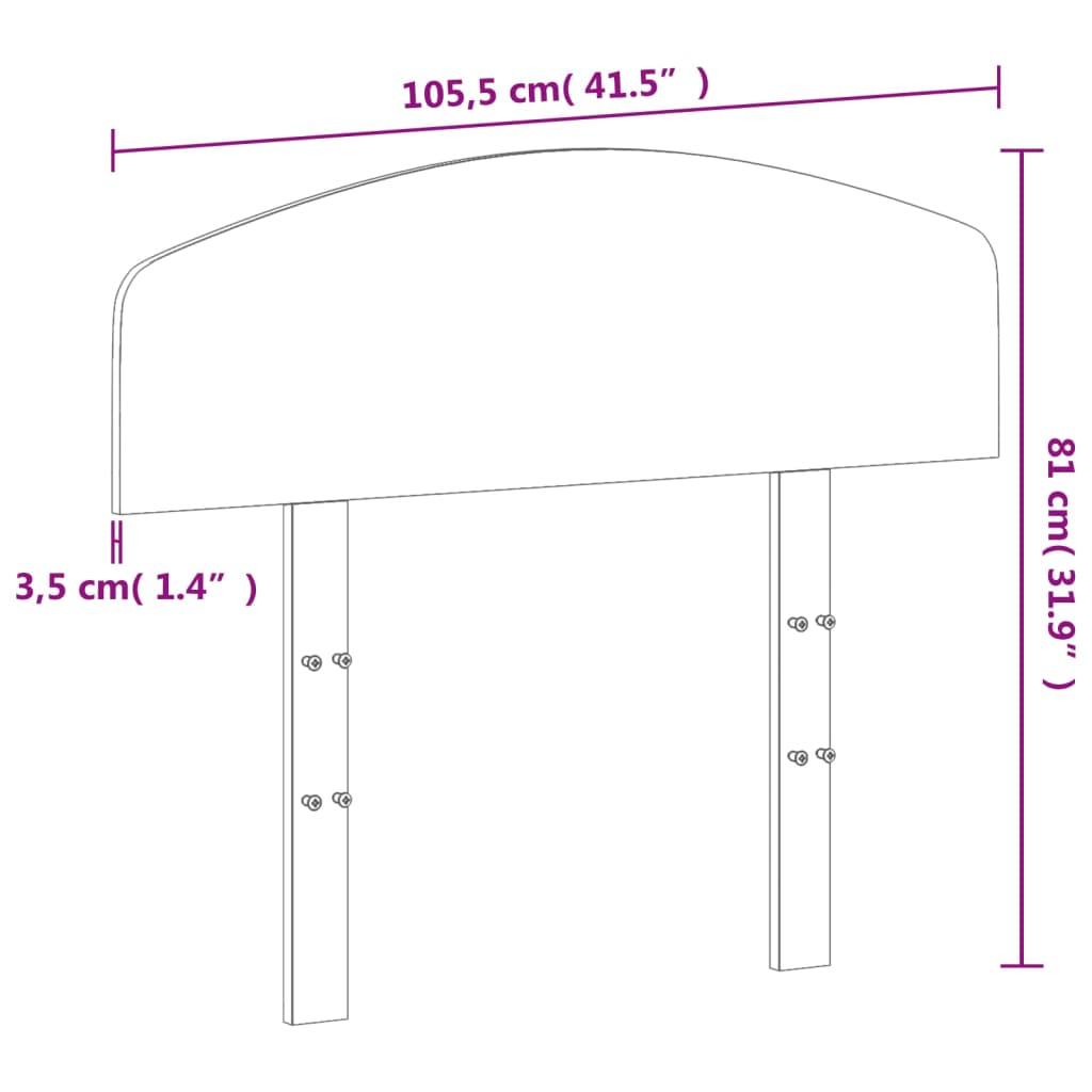 Hodegavl voksbrun 100 cm heltre furu