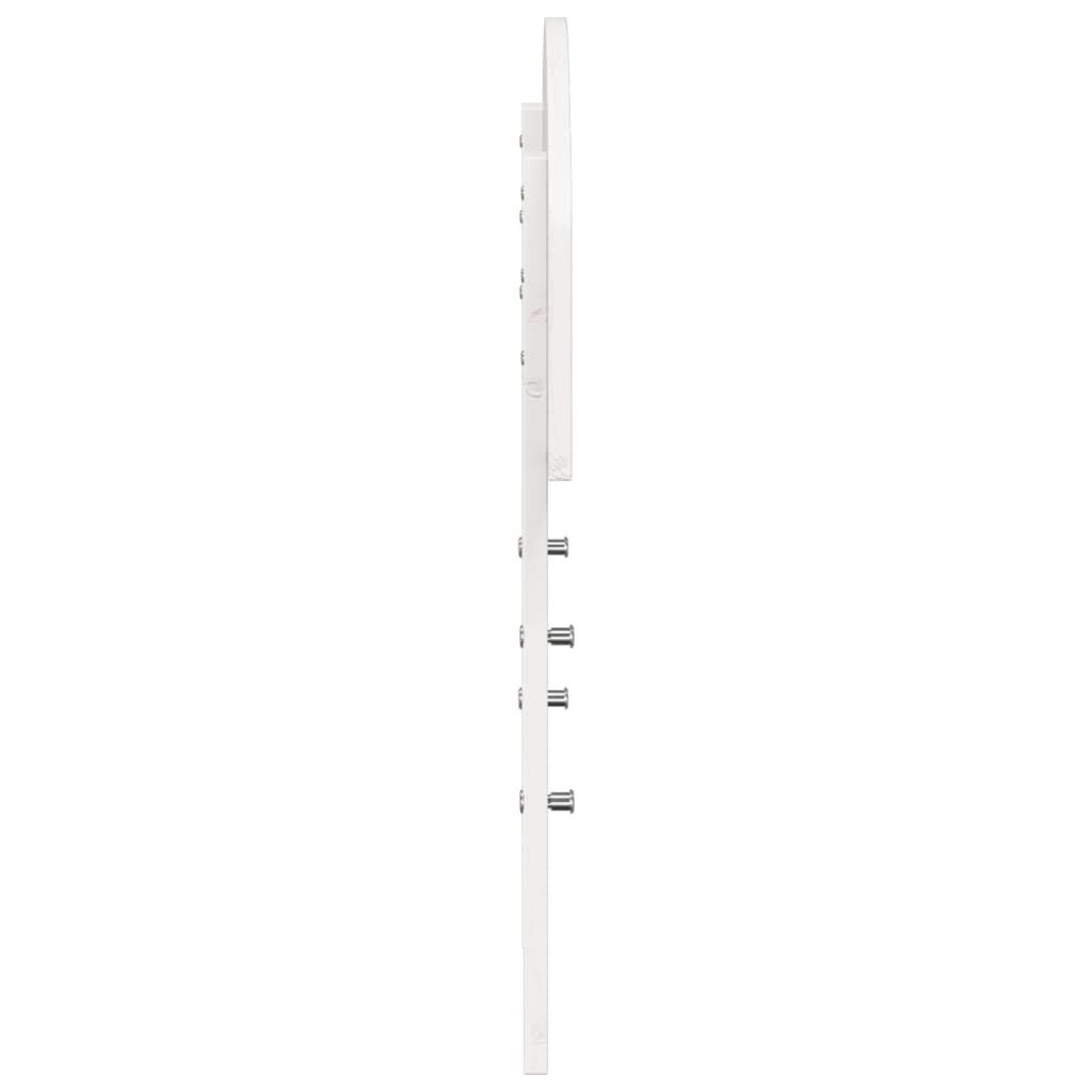 Sengegavl hvit 75 cm heltre furu