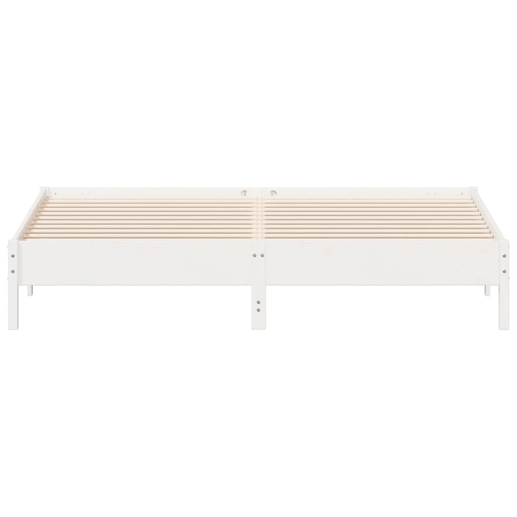 Sengeramme uten madrass hvit 180x200 cm heltre furu