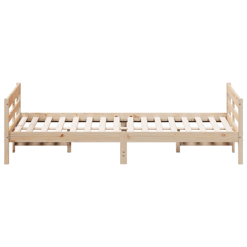 Sengeramme uten madrass 140x200 cm heltre furu