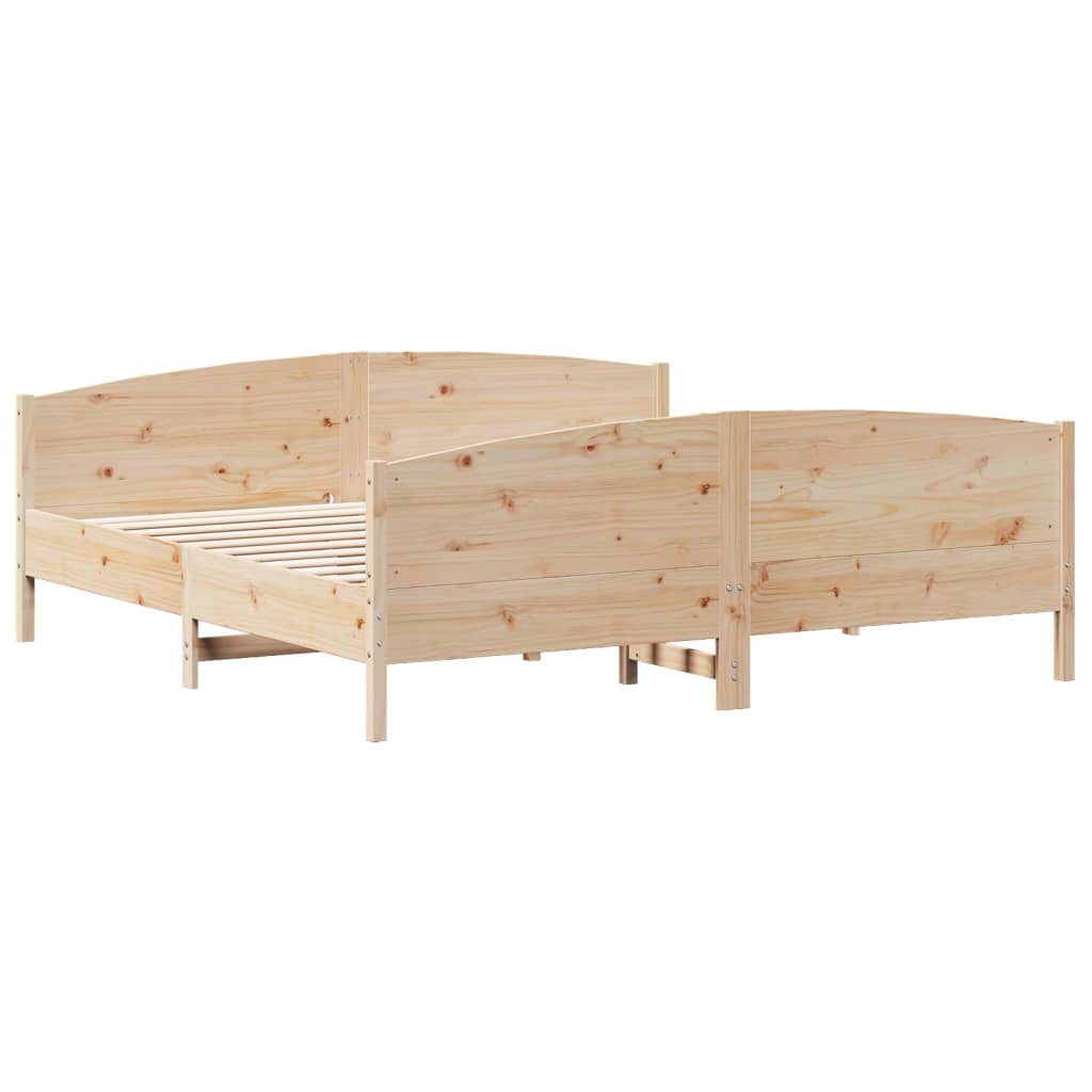 Sengeramme uten madrass 180x200 cm heltre furu