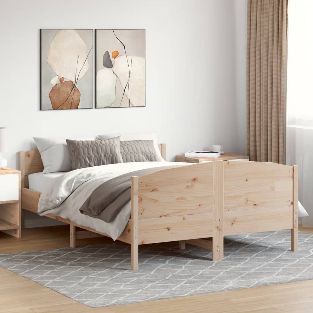 Sengeramme uten madrass 140x190 cm heltre furu
