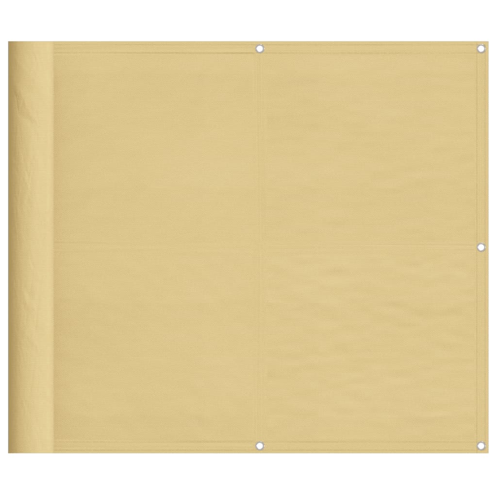 Balkongskjerm sand 90x500 cm 100% polyester oxford