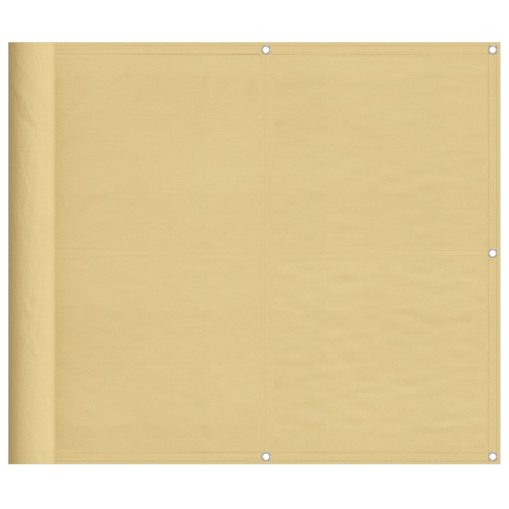 Balkongskjerm sand 90x800 cm 100% polyester oxford
