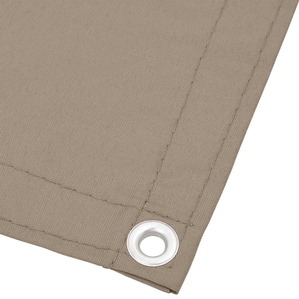 Balkongskjerm gråbrun 75x800 cm 100% polyester oxford