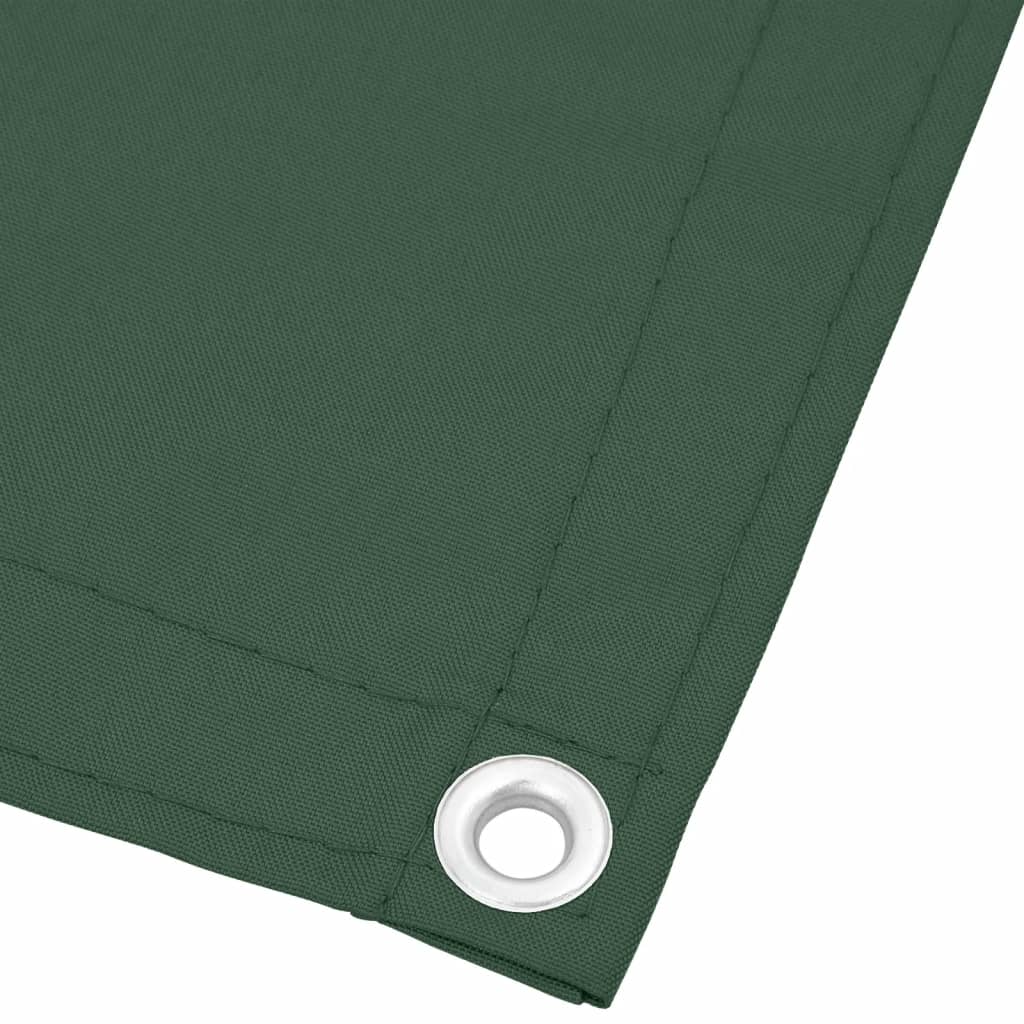 Balkongskjerm mørkegrønn 75x1000 cm 100% polyester oxford