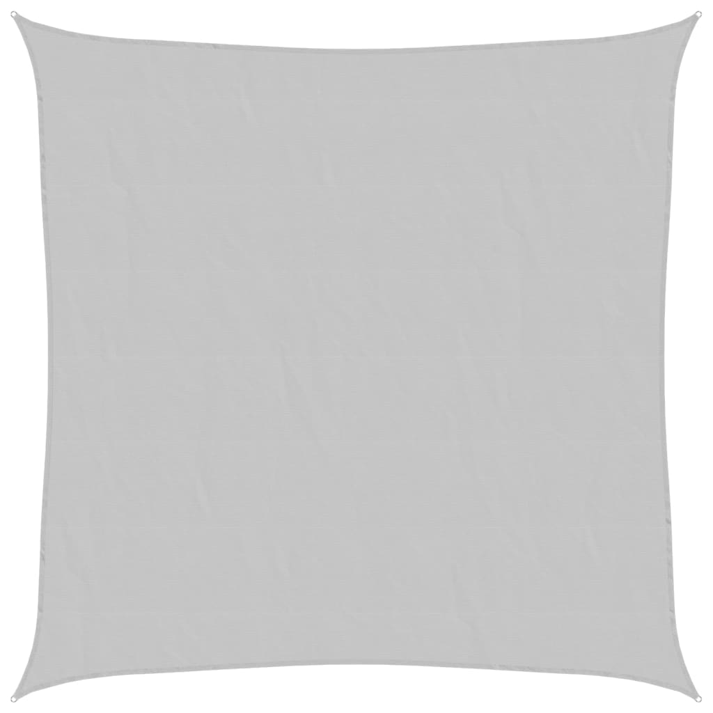 Solseil lysegrå 2,5x2,5 m 100% polyester oxford