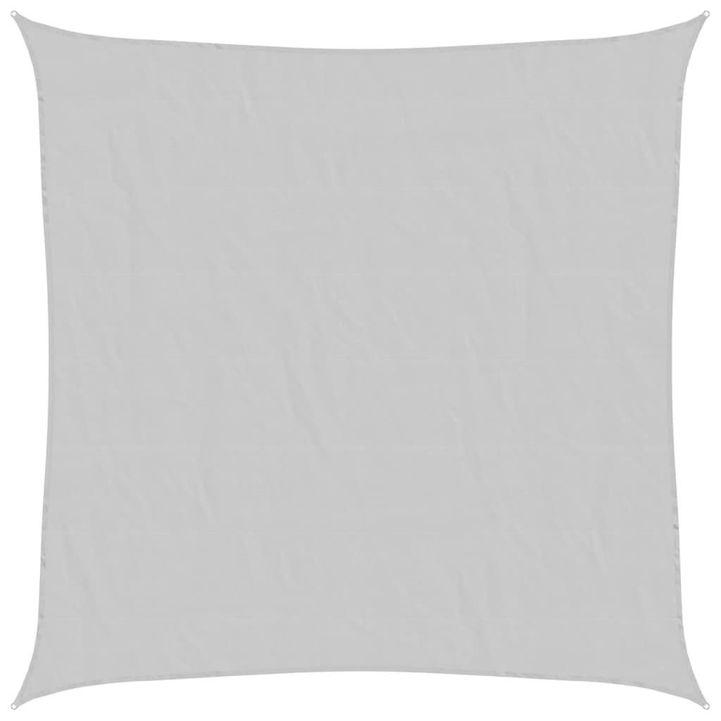 Solseil lysegrå 4x4 m 100% polyester oxford