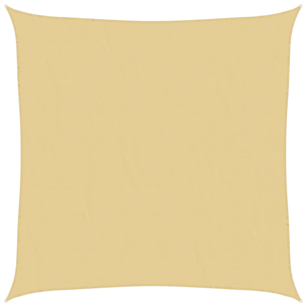 Solseil sand 6x6 m 100% polyester oxford vidaXL