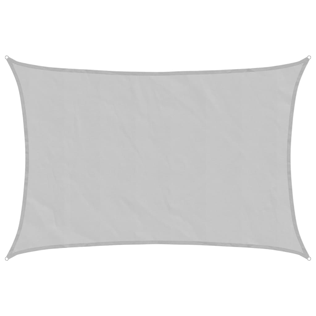 Solseil lysegrå 3x2 m 100% polyester oxford vidaXL
