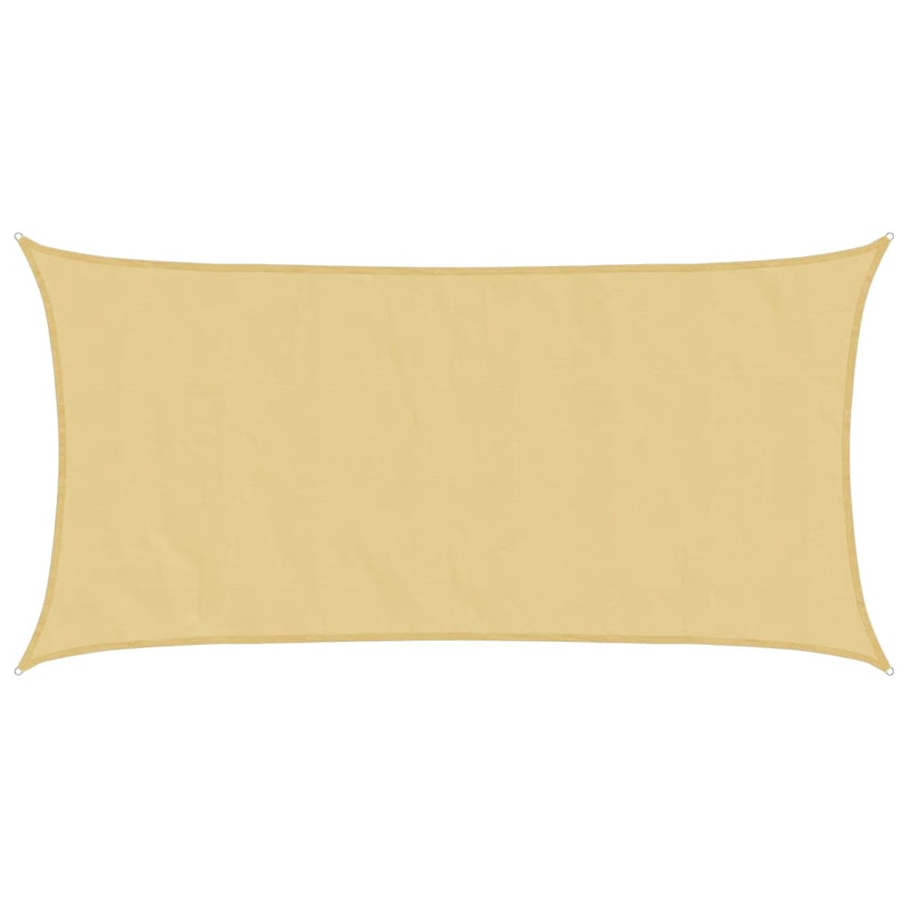 Solseil sand 4x2 m 100% polyester oxford