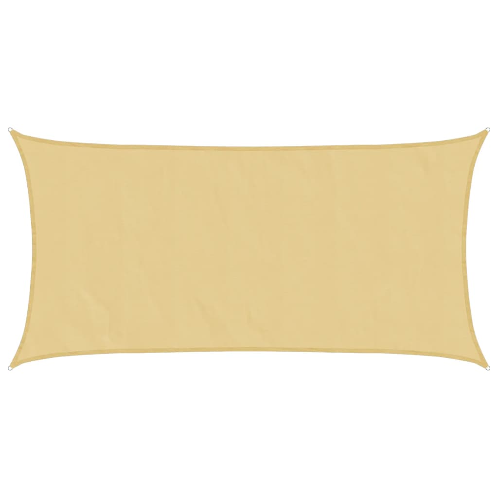 Solseil sand 5x2,5 m 100% polyester oxford