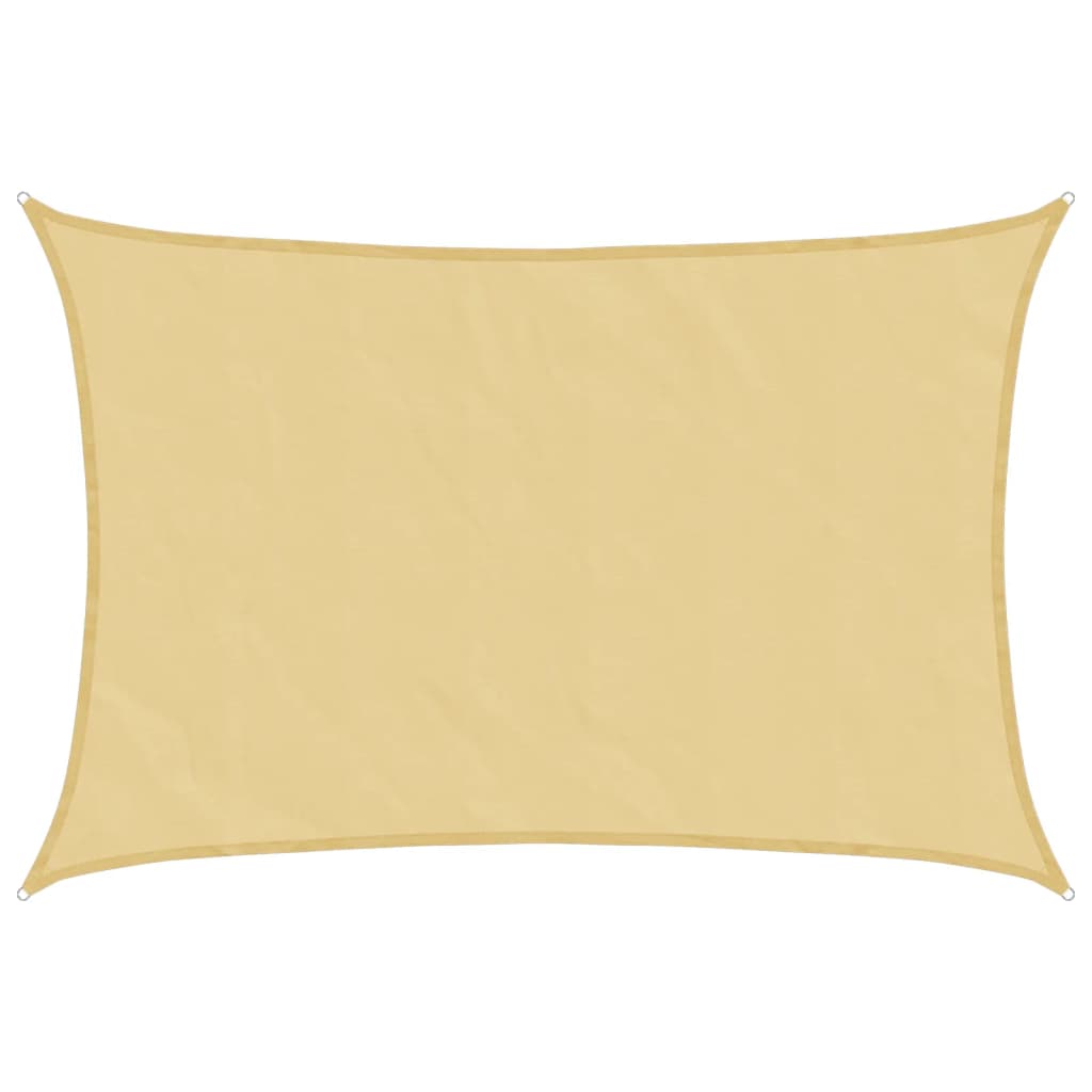 Solseil sand 4x3 m 100% polyester oxford