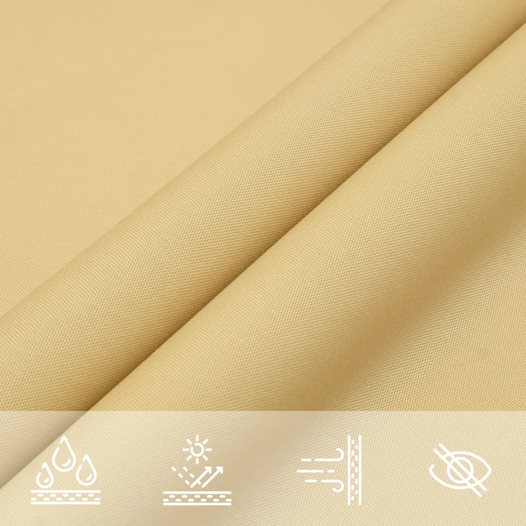Solseil sand 4,5x3 m 100% polyester oxford vidaXL