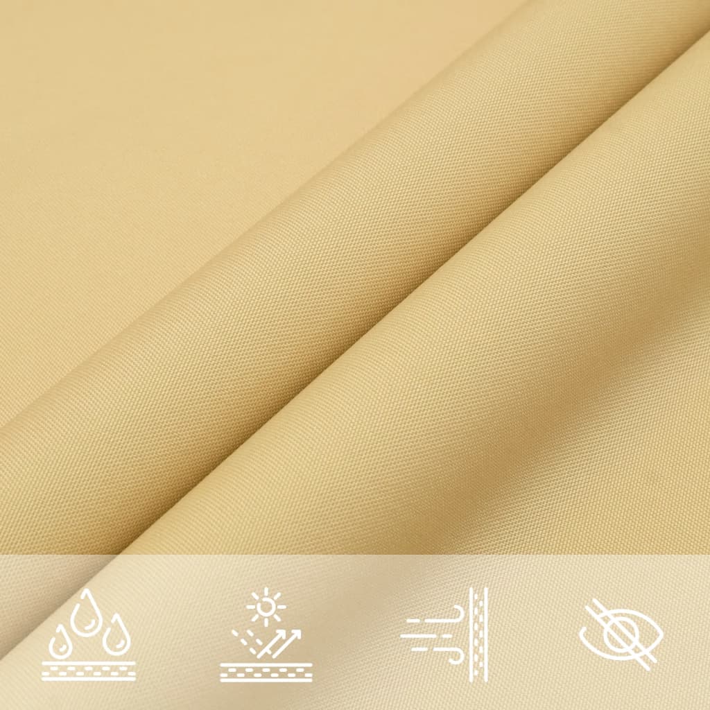 Solseil sand 2x2x2 m 100% polyester oxford