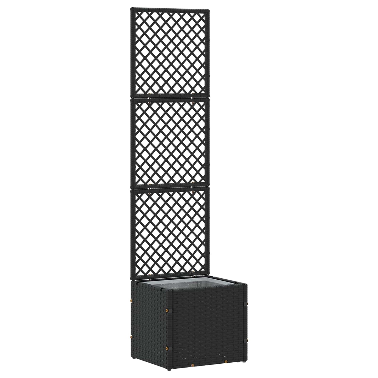 Hage Espalier Planter Svart 35 x 30 x 135 cm Metall
