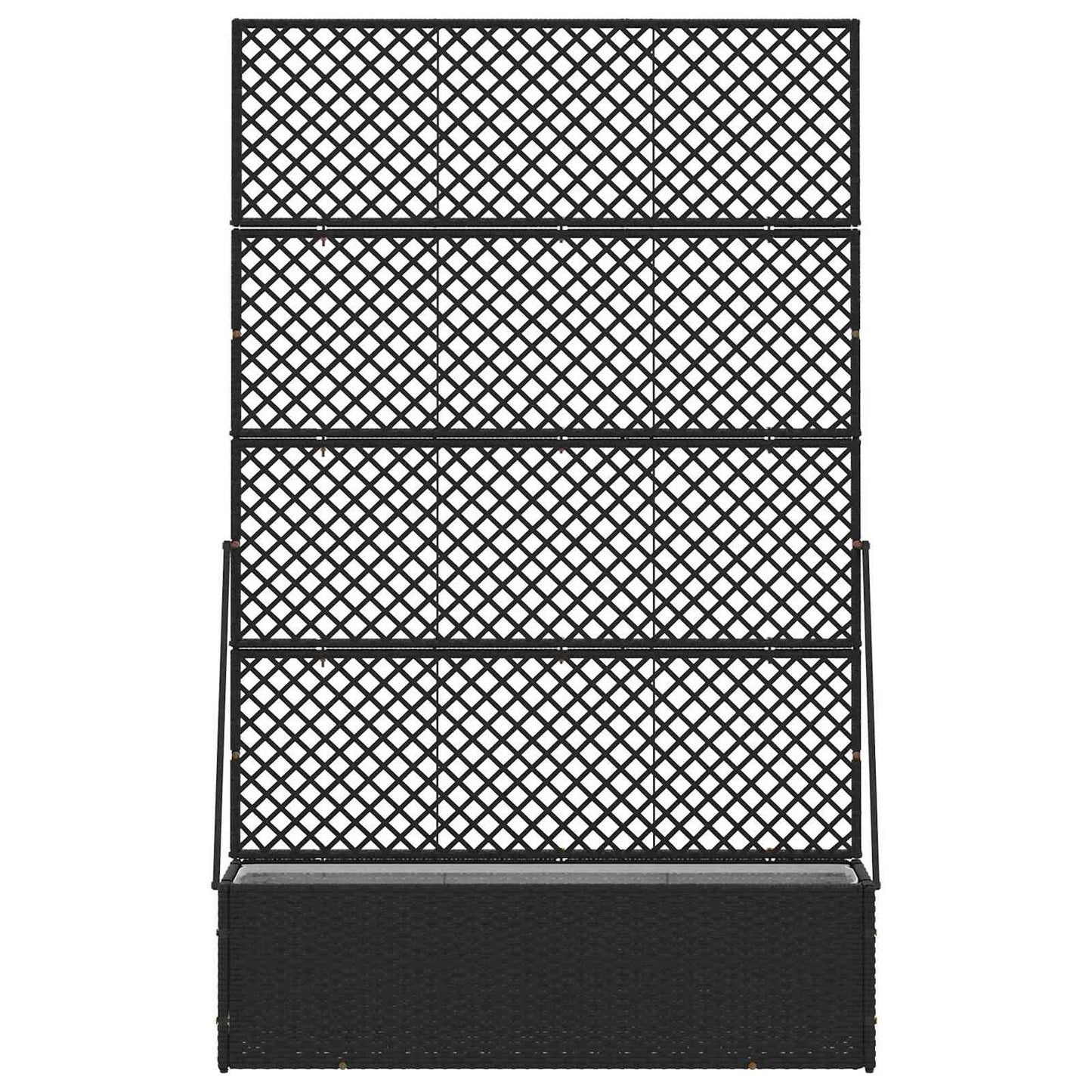 Hage Espalier Planter Svart 105 x 30 x 170 cm Metall