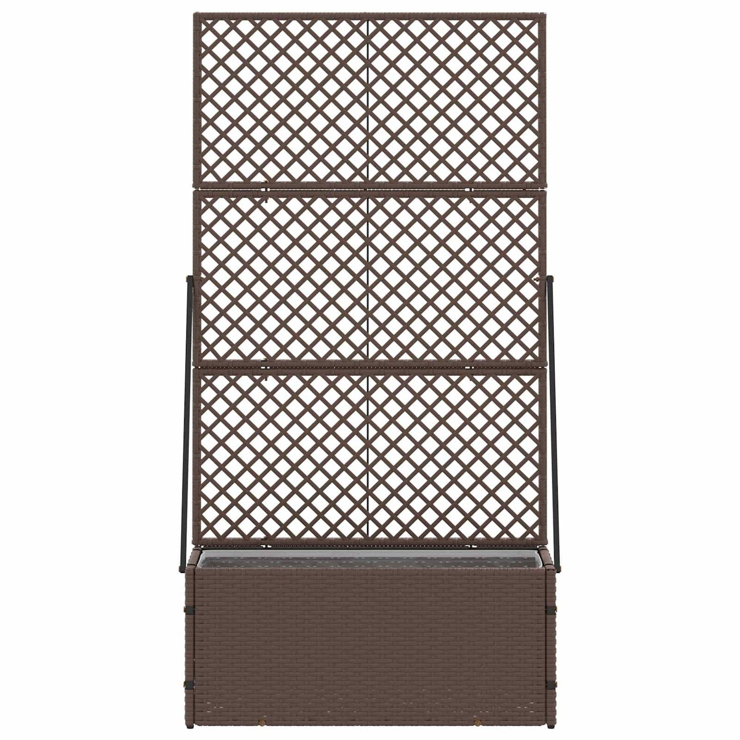 Hage Espalier Planter Brun 70 x 30 x 135 cm Metall